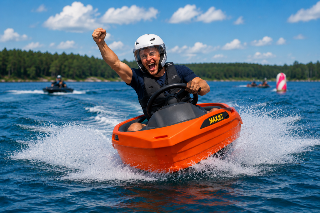 Aquakarting karting sur l'eau course de bateau